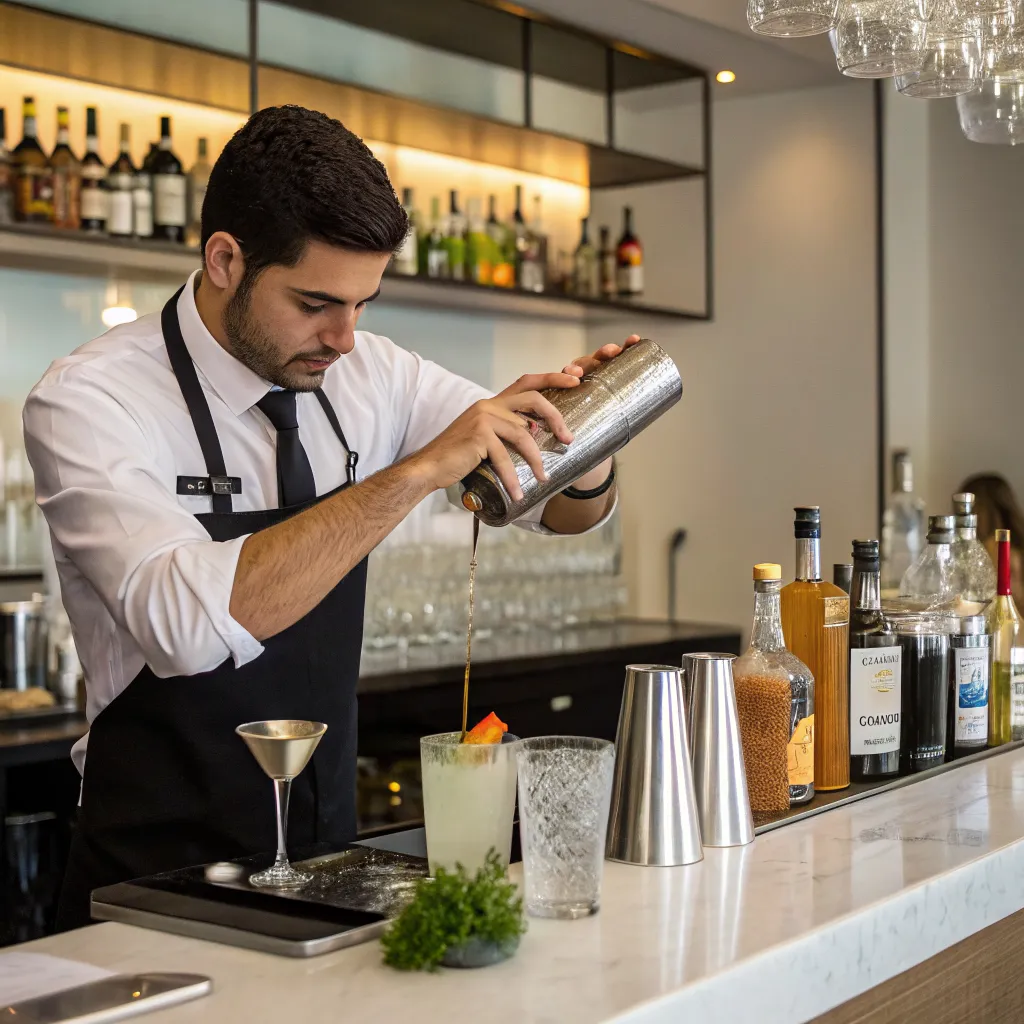 Kokteyl tayyorlash jarayoni