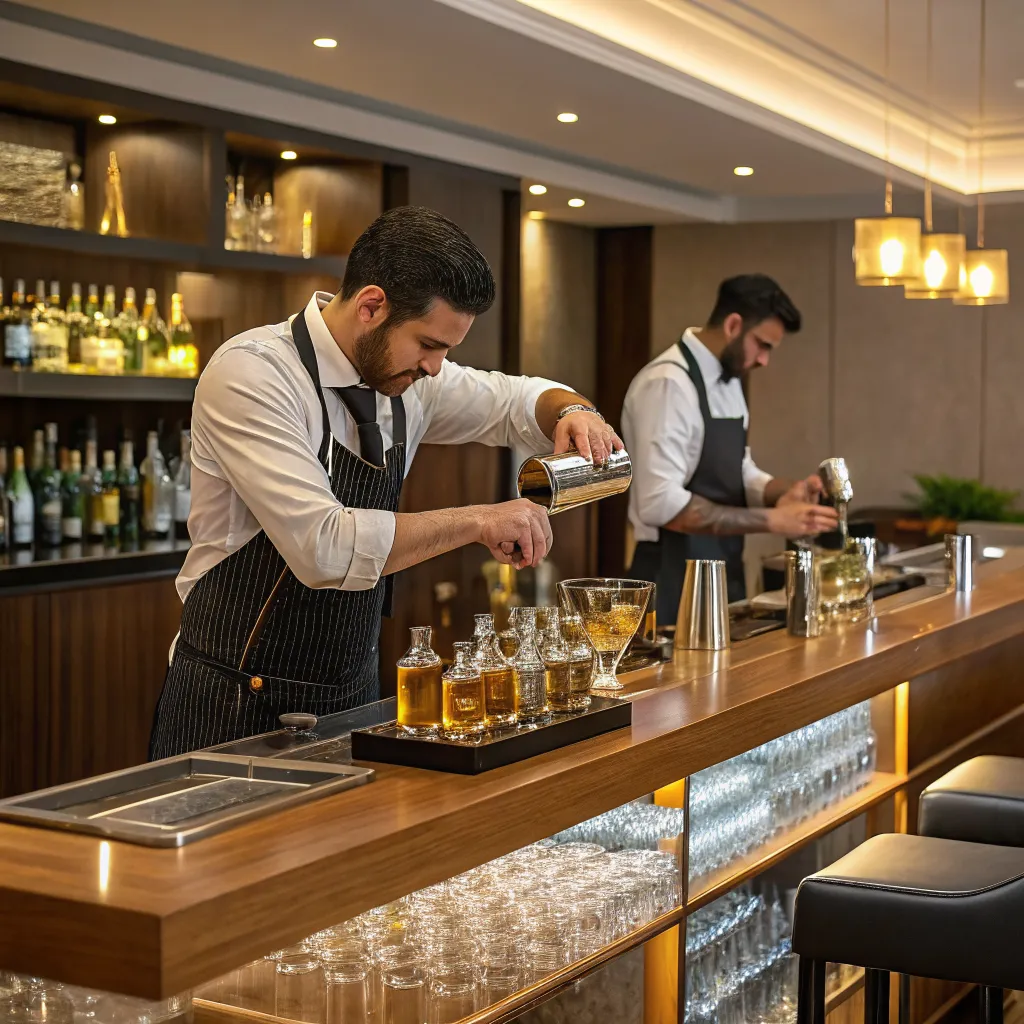 PYRAVIRON cocktail workshop jarayoni